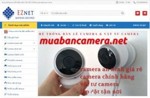 Mẫu website mua bán camera