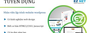 Tuyển dụng nhân viên thiết kế website Wordpress